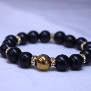 Handmade Men's Elastic Beaded Bracelet